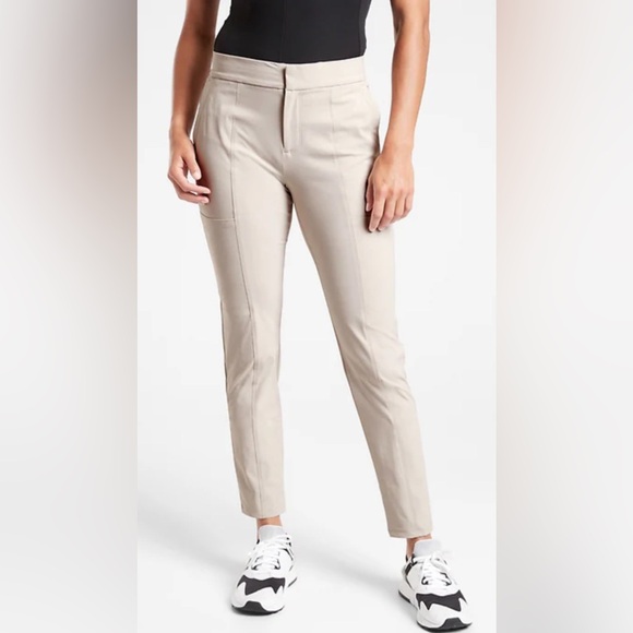 Athleta Wander Stash Skinny Pant Alabaster Beige Size 6 - Picture 1 of 15